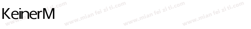 Keiner Medium字体转换